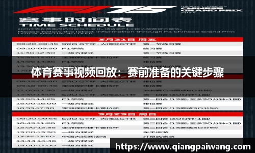 体育赛事视频回放：赛前准备的关键步骤